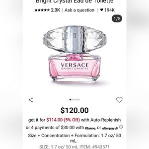 Versace Bright Crystal 50 ml